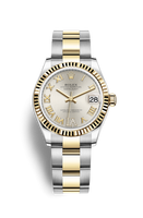 Rolex Datejust 31 Stainless Steel / Yellow Gold / Fluted / Black MOP / Oyster (278273-0003)