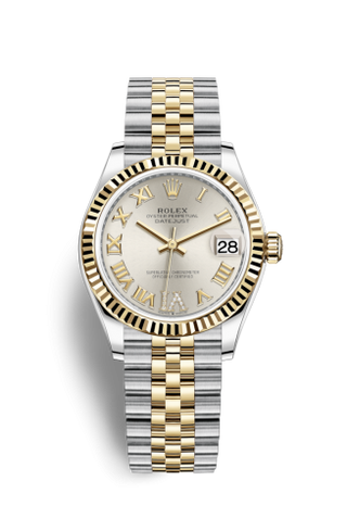 Rolex - 278273-0004  Datejust 31 Stainless Steel / Yellow Gold / Fluted / Silver - Roman / Jubilee