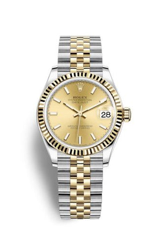 Rolex - 278273-0014  Datejust 31 Stainless Steel / Yellow Gold / Fluted / Champagne / Jubilee