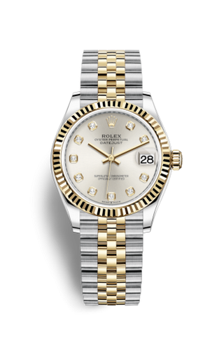 Rolex - 278273-0020  Datejust 31 Stainless Steel / Yellow Gold / Fluted / Silver - Diamond / Jubilee