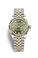 Rolex Datejust 31 Stainless Steel / Yellow Gold / Fluted / Grey - Diamond / Jubilee (278273-0030)