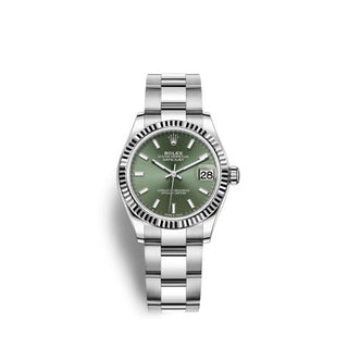 Rolex - 278274-0017  Datejust 31 Stainless Steel Fluted / Oyster / Green