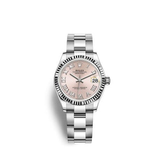 Rolex - 278274-0019  Datejust 31 Stainless Steel Fluted / Oyster / Pink - Roman