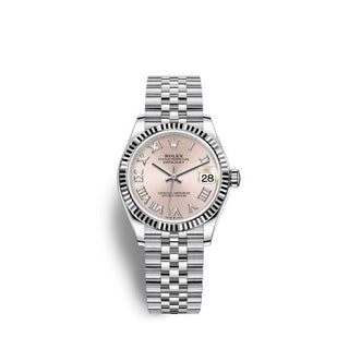 Rolex - 278274-0020  Datejust 31 Stainless Steel Fluted / Jubilee / Pink - Roman