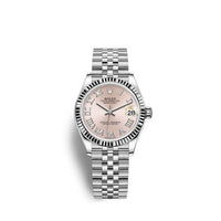 Rolex Datejust 31 Stainless Steel Fluted / Jubilee / Pink - Diamond (278274-0020)