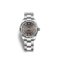 Rolex Datejust 31 Stainless Steel Fluted / Oyster / Aubergine - Roman (278274-0021)