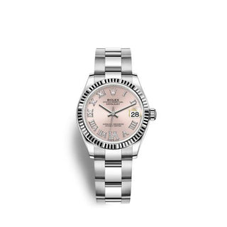 Rolex - 278274-0023  Datejust 31 Stainless Steel Fluted / Oyster / Pink - Roman