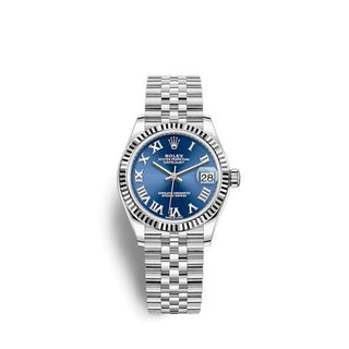 Rolex - 278274-0034  Datejust 31 Stainless Steel / Fluted / Blue - Roman / Jubilee