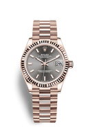 Rolex Datejust 31 Rose Gold / Fluted / Butterfly / President (278275-0027)