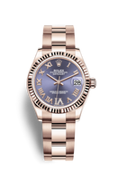 Rolex Datejust 31 Rose Gold / Fluted / Chocolate - Diamond / President (278275-0028)