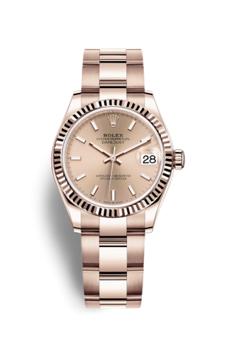 Rolex - 278275-0036  Datejust 31 Rose Gold / Fluted / Rose / Oyster