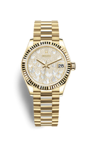 Rolex Datejust 31 Yellow Gold / Fluted / Silver - Diamond / Oyster (278278-0022)