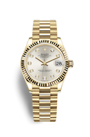 Rolex Datejust 31 Yellow Gold / Fluted / MOP / President (278278-0034)