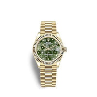 Rolex Datejust 31 Yellow Gold - Diamond / Olive - Floral / President (278278-0046)