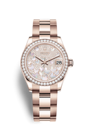 Rolex Datejust 31 Rose Gold / Diamond / Rose - Roman / President (278285rbr-0009)