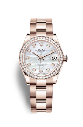 Rolex - 278285rbr-0011  Datejust 31 Rose Gold / Diamond / MOP / Oyster