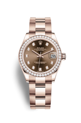 Rolex - 278285rbr-0012  Datejust 31 Rose Gold / Diamond / Chocolate - Diamond / Oyster