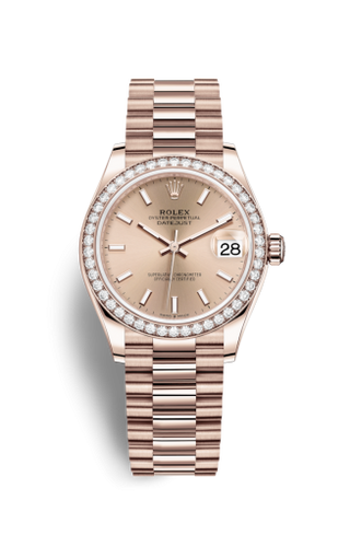 Rolex - 278285rbr-0018  Datejust 31 Rose Gold / Diamond / Rose / President