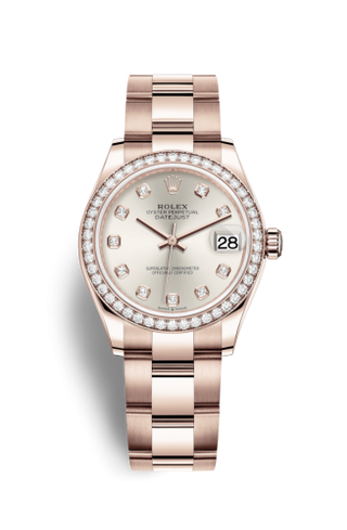 Rolex - 278285rbr-0019  Datejust 31 Rose Gold / Diamond / Silver - Diamond / Oyster