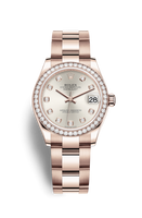 Rolex Datejust 31 Rose Gold / Diamond / Chocolate - Diamond / President (278285rbr-0019)