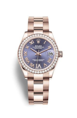 Rolex - 278285rbr-0022  Datejust 31 Rose Gold / Diamond / Aubergine - Roman / Oyster