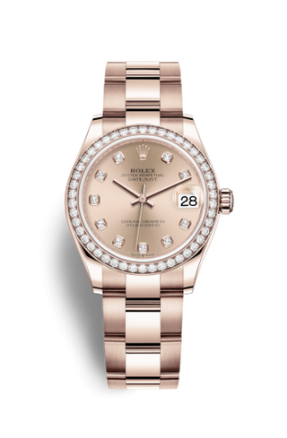 Rolex - 278285rbr-0024  Datejust 31 Rose Gold / Diamond / Rose - Diamond / Oyster