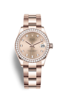 Rolex Datejust 31 Rose Gold / Diamond / Silver - Diamond / Oyster (278285rbr-0024)