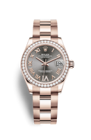 Rolex Datejust 31 Rose Gold / Diamond / Butterfly / Oyster (278285rbr-0026)