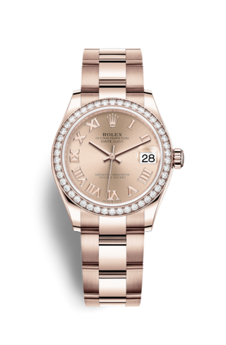 Rolex - 278285rbr-0028  Datejust 31 Rose Gold / Diamond / Rose - Roman / Oyster