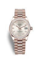 Rolex Datejust 31 Rose Gold / Diamond / Rose / Oyster (278285rbr-0030)