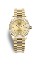 Rolex Datejust 31 Yellow Gold / Diamond / Malachite / Oyster (278288rbr-0005)