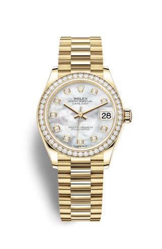 Rolex - 278288rbr-0006  Datejust 31 Yellow Gold / Diamond / MOP / President