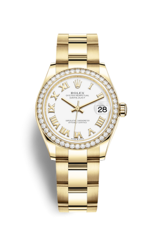 Rolex - 278288rbr-0008  Datejust 31 Yellow Gold / Diamond / White - Roman / Oyster