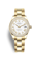 Rolex Datejust 31 Yellow Gold - Diamond / White - Roman / President (278288rbr-0008)