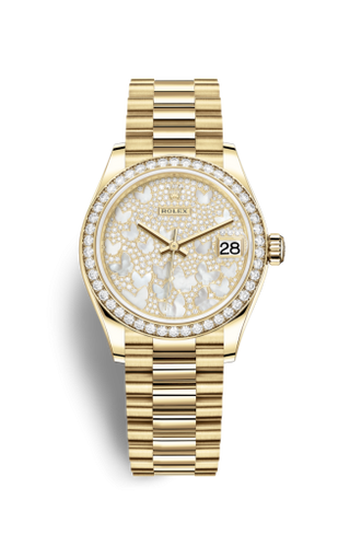 Rolex - 278288rbr-0011  Datejust 31 Yellow Gold / Diamond / Butterfly / President