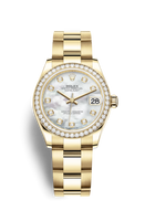 Rolex Datejust 31 Yellow Gold / Diamond / MOP / President (278288rbr-0013)