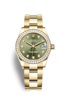 Rolex Datejust 31 Yellow Gold / Diamond / Silver - Roman / Oyster (278288rbr-0014)