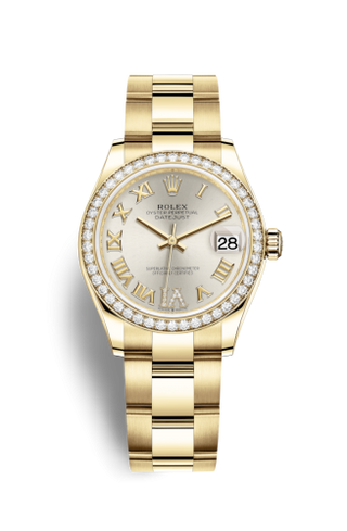 Rolex - 278288rbr-0019  Datejust 31 Yellow Gold / Diamond / Silver - Roman / Oyster