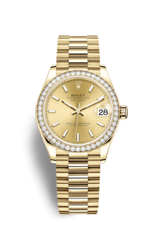 Rolex - 278288rbr-0022  Datejust 31 Yellow Gold / Diamond / Champagne / President