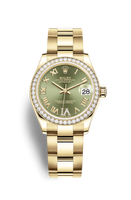 Rolex Datejust 31 Yellow Gold / Diamond / White - Roman / Oyster (278288rbr-0023)