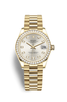 Rolex Datejust 31 Yellow Gold / Diamond / Silver - Roman / President (278288rbr-0028)