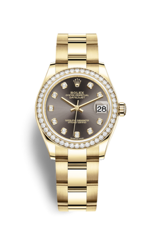 Rolex - 278288rbr-0029  Datejust 31 Yellow Gold / Diamond / Grey - Diamond / Oyster