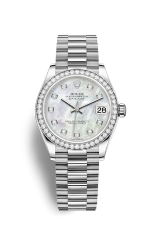 Rolex - 278289rbr-0005  Datejust 31 White Gold / Diamond / MOP / President