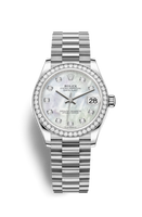 Rolex Datejust 31 White Gold / Diamond / Butterfly / President (278289rbr-0005)