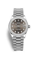 Rolex Datejust 31 White Gold / Diamond / MOP / President (278289rbr-0006)