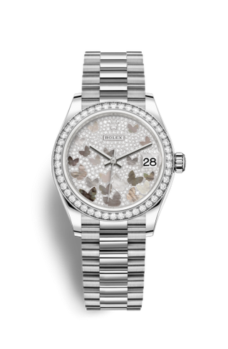 Rolex - 278289rbr-0008  Datejust 31 White Gold / Diamond / Butterfly / President