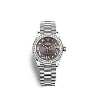 Rolex - 278289rbr-0020  Datejust 31 White Gold Diamond / Grey - Roman