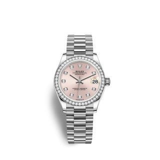 Rolex - 278289rbr-0022  Datejust 31 White Gold Diamond / Pink - Diamond