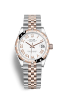 Rolex Datejust 31 Stainless Steel/ Rose Gold / Domed - Diamond / Chocolate - Roman / Oyster (278341rbr-0002)