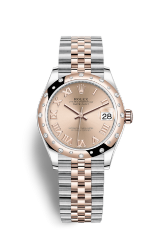 Rolex - 278341rbr-0006  Datejust 31 Stainless Steel/ Rose Gold / Domed - Diamond / Rose - Roman / Jubilee